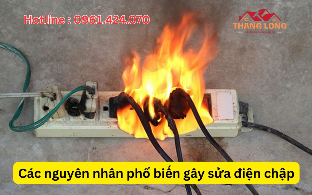 Các nguyên nhân phổ biến gây sửa điện chập