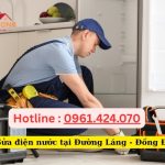Sửa điện nước tại Đường Láng - Đống Đa